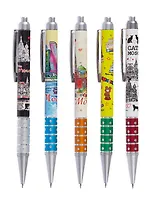 Ручка шариковая авт. синяя "Москва" ассорти