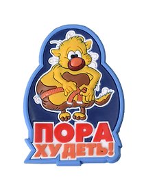 Магнит (ПВХ) Пора худеть! (М-216) (Презент)