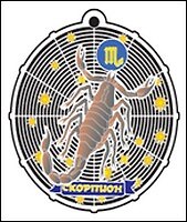 Закладка для книг Знак зодиака Скорпион (RBM-18) (Мир Бижу)