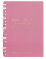 Записная книжка А6 80 листов в клетку, "Blossom", розовый, на спирали