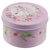 Шкатулка круглая Единорог You are unique (металл) (7,5см)