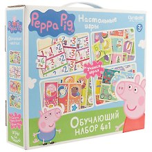 Обучающий набор, Оригами, Peppa Pig 4в1 Азбука. Считалочка. Времена года. Прятки. 01973
