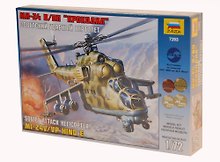 Сборная модель «Крокодил Ми-24В/ВП Советский ударный вертолет», ZVEZDA (7293)