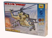 Сборная модель  Советский ударный вертолет Ми-24В/ВП Крокодил, 7293, ЗВЕЗДА