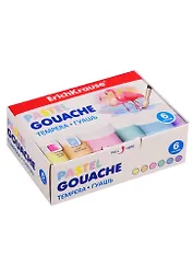 Краски гуашевые 06цв 20мл "Pastel" к/к., ERICH KRAUSE