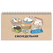 Планинг недат. 64л "Кошачьи забавы" карманный, обл.картон, гребень