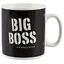 Кружка керамическая "Big boss", черная, 750 мл