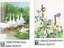 Наб. салф. для декупажа Гуси/Полевые цветы и птица (46270/5130) (2шт)