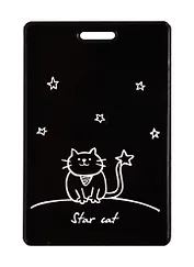 Чехол для карточек Кот и звезды Star Cat (глиттер) (ДГ2020-248)
