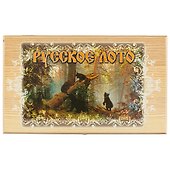 Игра Лото в подарочной деревянной коробке Три медведя (14х25х8) (123-069) - 1