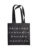Сумка-шоппер. Friends. Princess Consuela Banana-Hammock (черная, 38х42 см, длина ручек 58 см) - 1