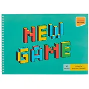Альбом для рисования Listoff, New Game, А4, 30 листов, на гребне