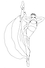 OUTLINES. Раскраска «BALLET INSPIRATION». 20 контуров для раскрашивания. 10 контуров для рисования одежды - 1