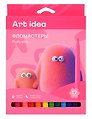 Фломастеры 12цв "Fluffy Kids", к/к, подвес, Art idea
