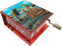 Муз.шкатулка фольга Спас-Дворцовая-Мосты (К Элизе) цв.красный