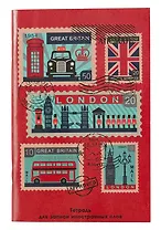 Тетрадь для записи иностранных слов Listoff, "Почтовые марки", А6, 48 листов