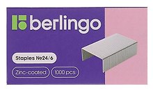 Скобы для степлера №24/6, Berlingo, 1000 штук