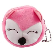 Монетница плюшевая на молнии Лиса (8 см) (ПВХ бокс) (12-12095-HJ-58)