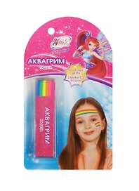 Аквагрим MultiArt Мелки Winx Радуга (AG6M10-WX) (180609) (6цв./неон) (3+) (блистер) (в кор. 3х48шт)