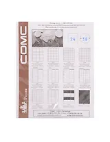 Комплект листов вертикальных для монет 200х250мм на 24 ячейки 39х38 мм, скользящие (5шт) КЛМ24