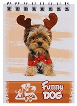 Блокнот А7 40 листов клетка "Funny puppy"