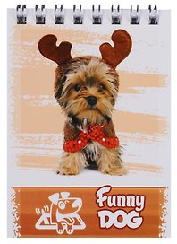 Блокнот А7 40 листов клетка "Funny puppy"