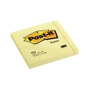 Блок бумаги 76*76 самоклеящийся Post-it 654-FT желтый 100л (+ручка и закладки в подарок), 3M
