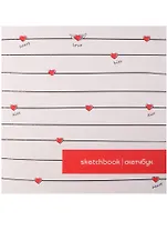 Скетчбук Коллекция "Hearts", 40 листов, Be Smart