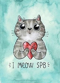 Открытка 10*15см Т.Самошкина I MEOW SPB 8008