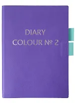 Ежедневник недат. А5 136л "Colour. No 1" сиреневый, интегр.переплет, иск.кожа, тисн.фольгой, серебро, офсет, ляссе