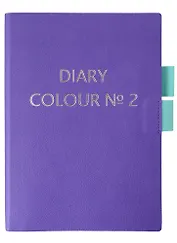 Ежедневник недат. А5 136л "Colour. No 1" сиреневый, интегр.переплет, иск.кожа, тисн.фольгой, серебро, офсет, ляссе
