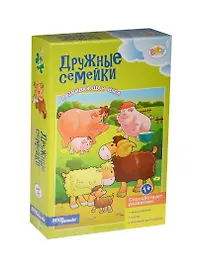 Развивающая игра Дружные семейки (76182) (6 картинок из 3-х эл. каждая) (Baby Step) (1+) (коробка)