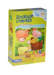 Развивающая игра Дружные семейки (76182) (6 картинок из 3-х эл. каждая) (Baby Step) (1+) (коробка)