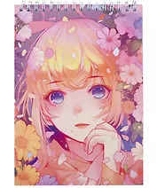 Блокнот А5 60л кл. "Милашка" гребень, мел.картон