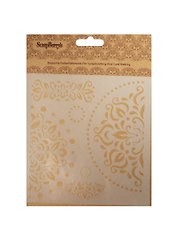 Трафарет Узор-салфетка (SCB53100021) (15,2х15,2см) (толщина 0,15мм) (упаковка)