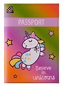 Обложка для паспорта  Единорог (Believe in unicorns) (кожа) (ПВХ бокс) (ОК2019-22)