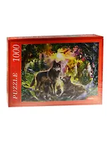 Пазл РЫЖИЙ КОТ 1000 эл. 68,5*48,5см. Семья волков