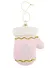 Новогоднее подвесное украшение Варежка розовая (пластик) (ПВХ бокс) (9см) (12-09305-N2) - 0