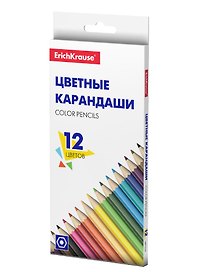Карандаши цветные Erich Krause, Basic, 12 цветов