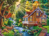 Холст для рисования по номерам с красками, 20 цветов "Красоты живого леса"
