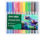 Фломастеры Art idea, 12 цветов