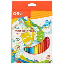 Карандаши цветные акварельные «Color Emotion», Deli, 36 цветов