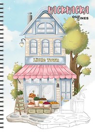 OUTLINES. Раскраска «Little Town»