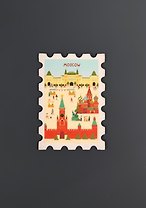 Магнит "Марка Москва, лето" (1185842)