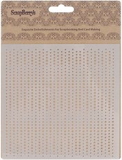 Трафарет Матрица (15,2*15,2см) (толщина 0,15мм) (SCB53100019) (ScrapBerry`s) (упаковка)