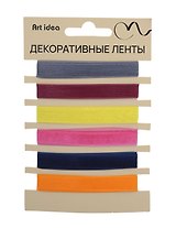 Набор лент, 10мм*1м, 5 цветов