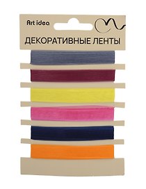 Набор лент, 10мм*1м, 5 цветов