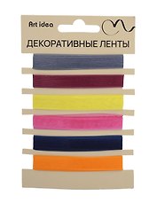 Набор лент, 10мм*1м, 5 цветов