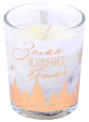 Свеча ароматическая в стаканчике "Зима-волшебное время", 6 х 5 см