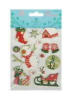 Бумажные 3D стикеры для ручного творчества (X3D-20) (Рукоделие) (упаковка)